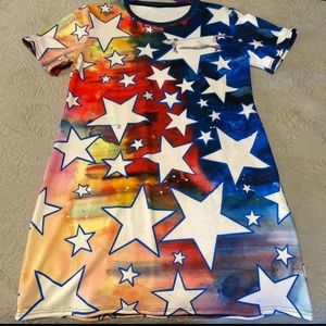 Lora Zombie Rat Black Milk Shirt Dress Stars NWOT